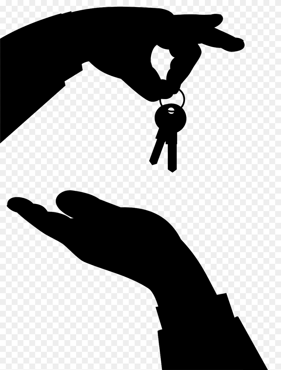 Silhouette Of Passage Of Keys, Key, Adult, Male, Man Free Png Download