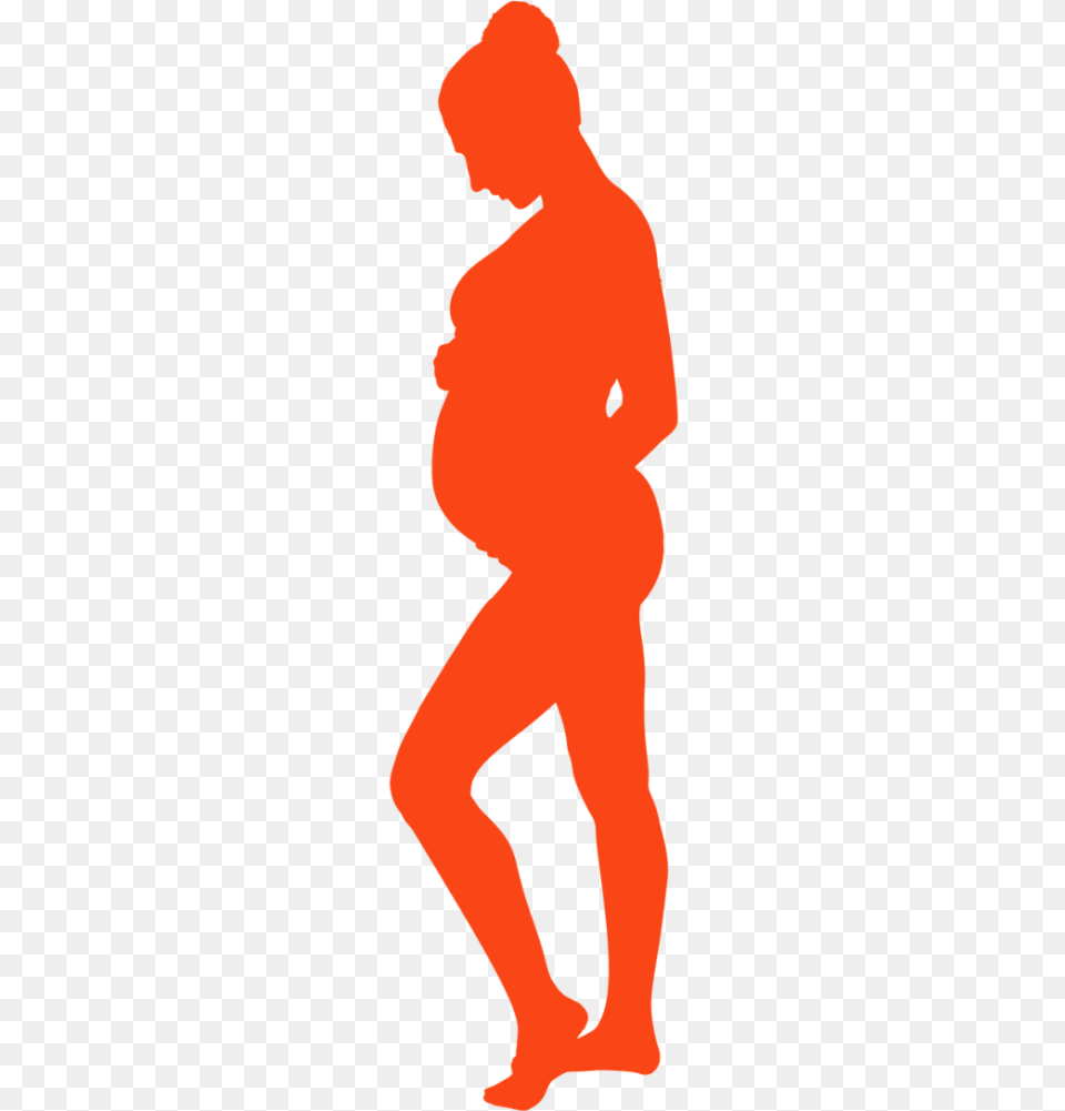 Silhouette Of Pregnant Woman Full Body Pregnant Woman Silhouette, Person Png