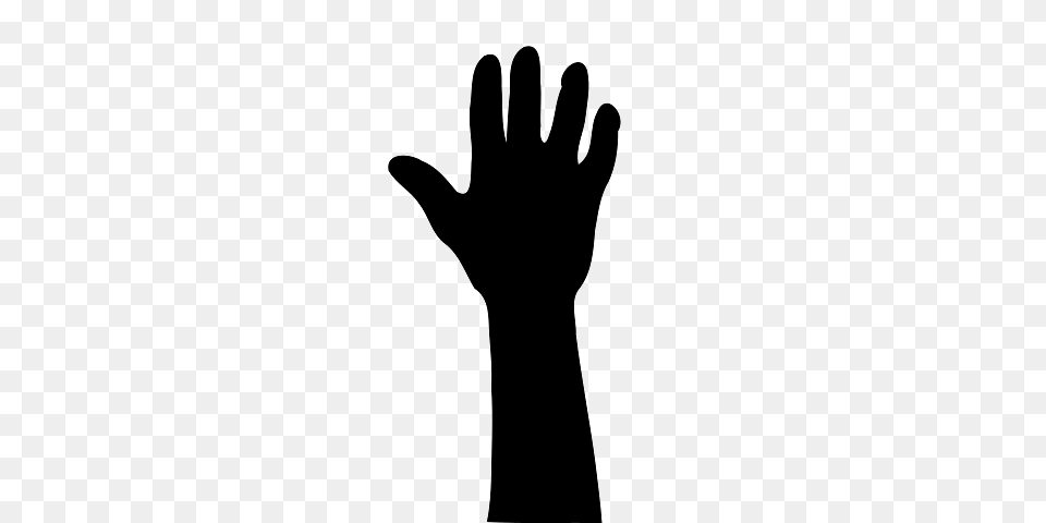 Silhouette Of Right Hand Up, Clothing, Glove, Body Part, Person Free Png Download
