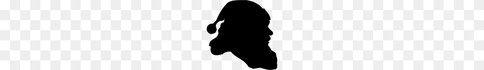 Silhouette Of Santa Claus Profile, Baby, Person Png Image