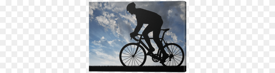 Silhouette Of The Cyclist Riding A Road Bike At Sunset Monte Rosa, Adult, Person, Man, Male Free Png Download
