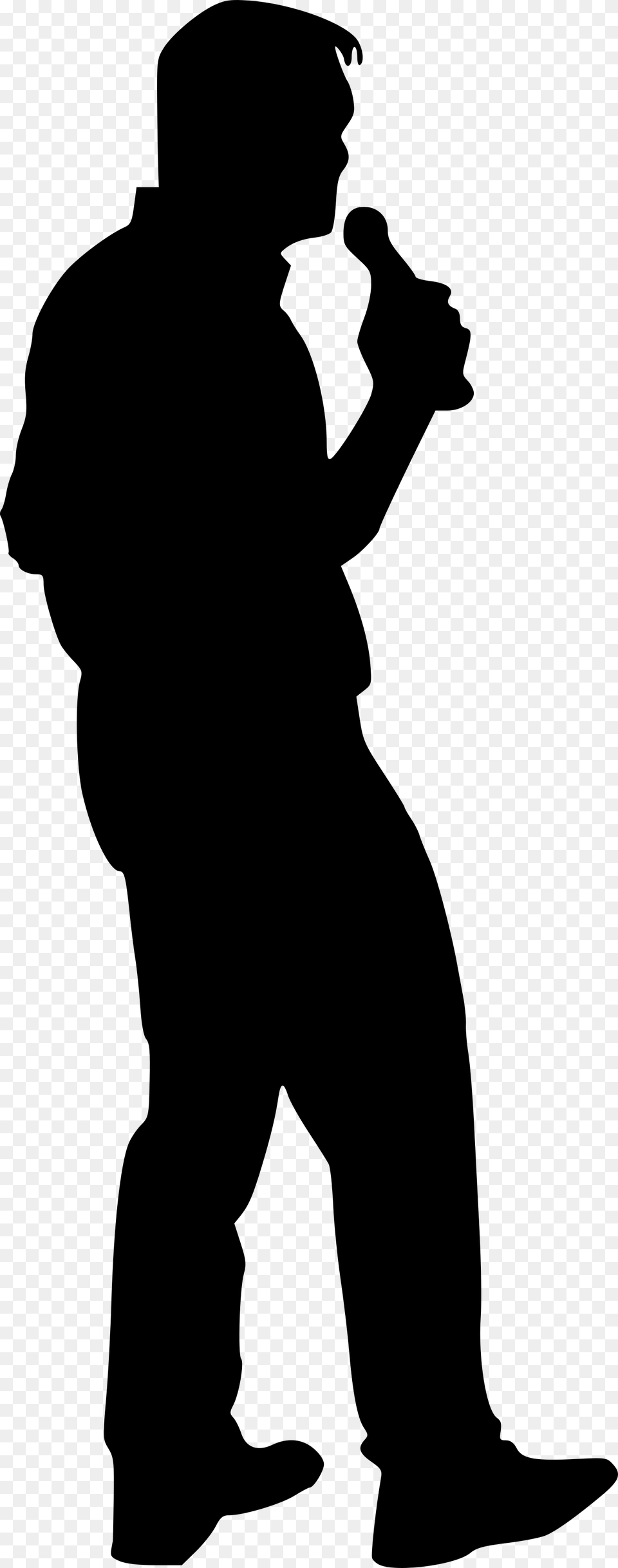 Silhouette Of Woman, Gray Png Image