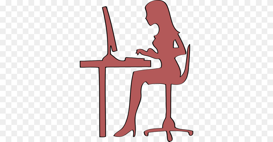 Silhouette Of Woman Sitting, Adult, Female, Person, Furniture Png Image