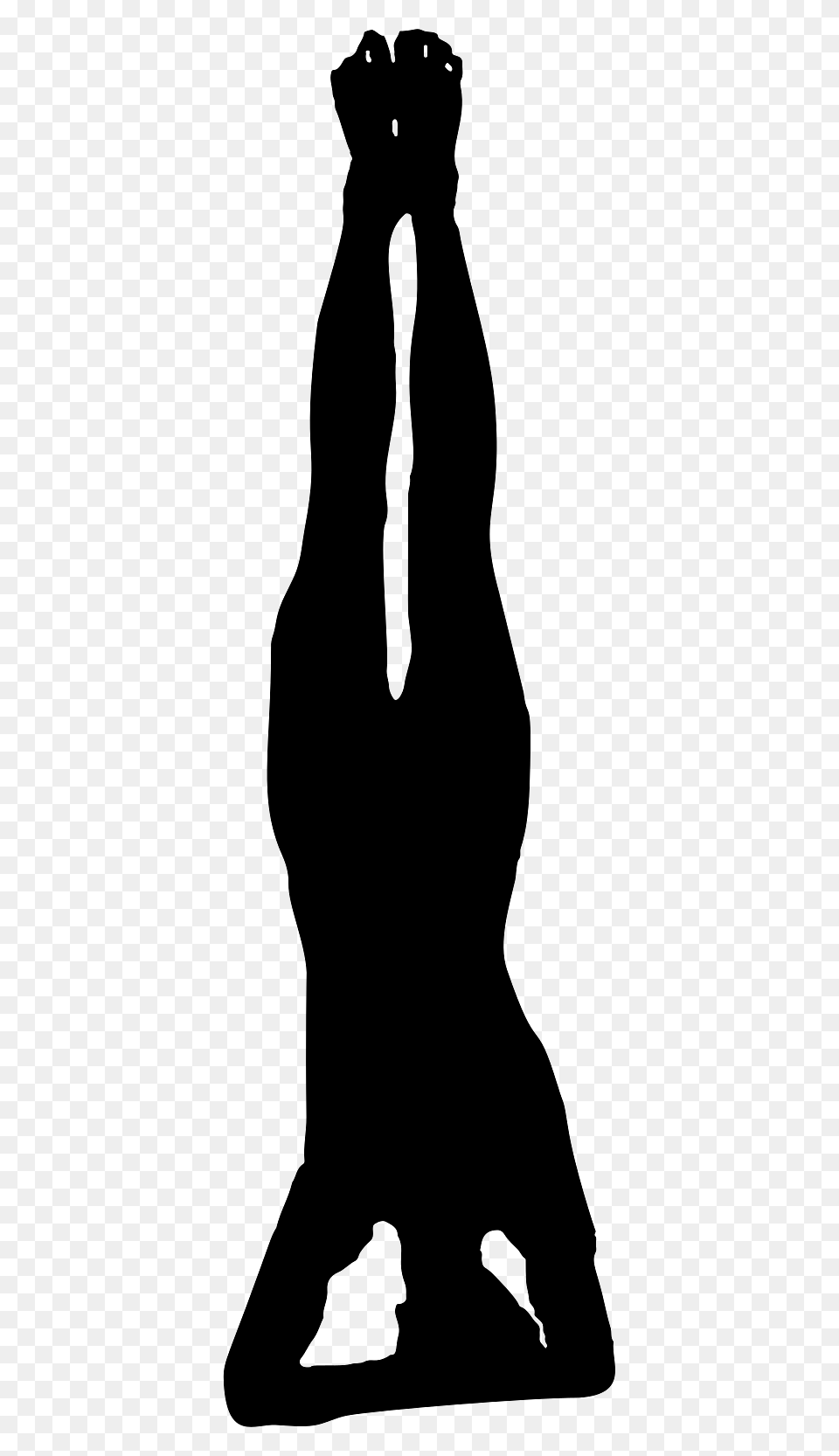 Silhouette Of Yoga Headstand, Person, Animal, Mammal Free Png Download