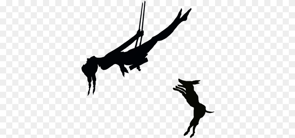 Silhouette On Swing Free Transparent Png