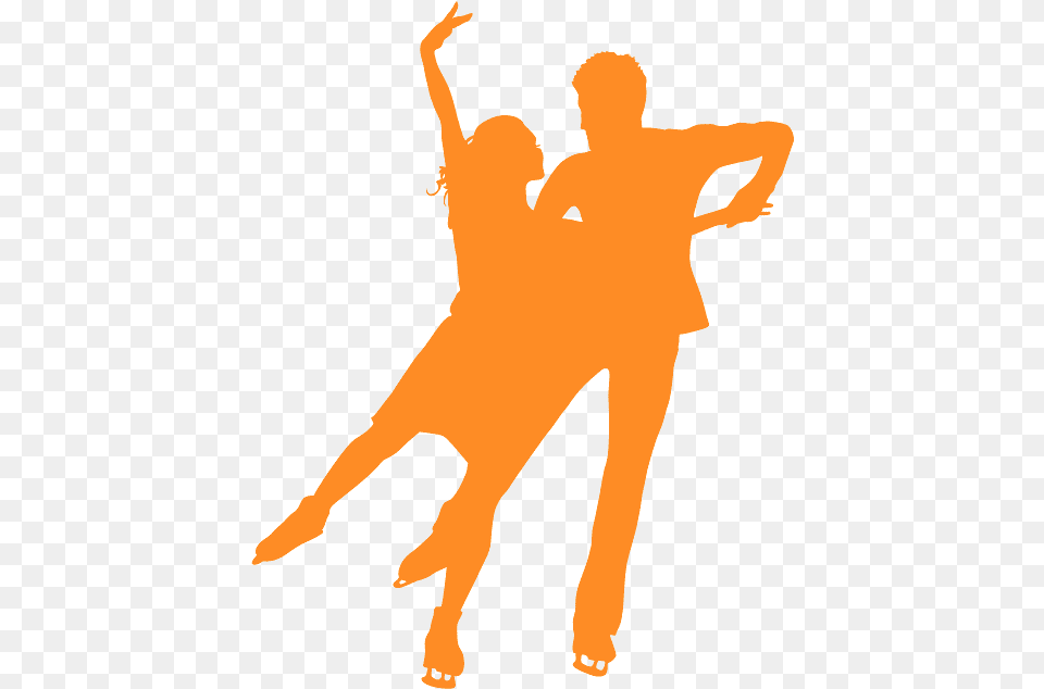 Silhouette Pattinaggio Coppia, Dancing, Leisure Activities, Person, Dance Pose Png Image