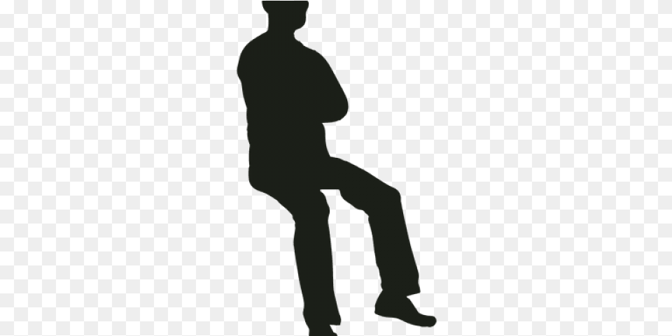 Silhouette People Sitting, Adult, Male, Man, Person Free Png