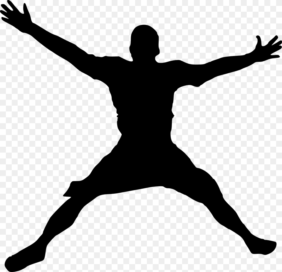 Silhouette Person Dance Clip Art Silhouette Of Person Jumping, Adult, Male, Man, Martial Arts Free Png Download