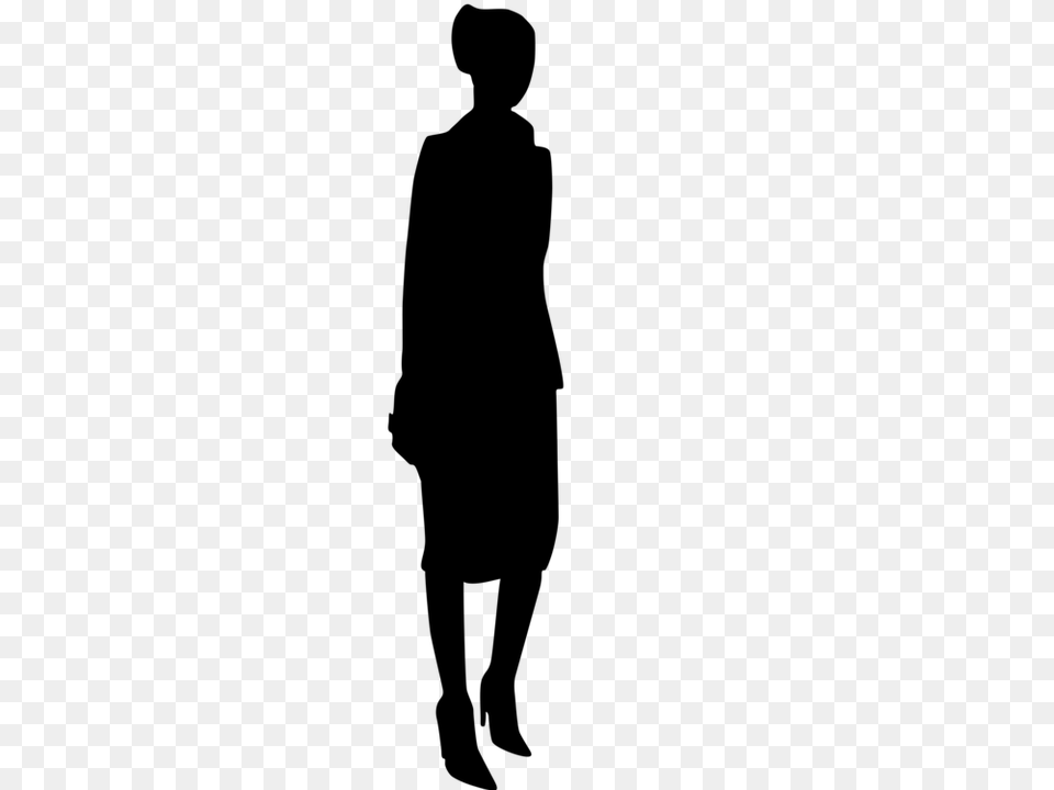 Silhouette Person Female Computer Icons, Gray Free Png Download