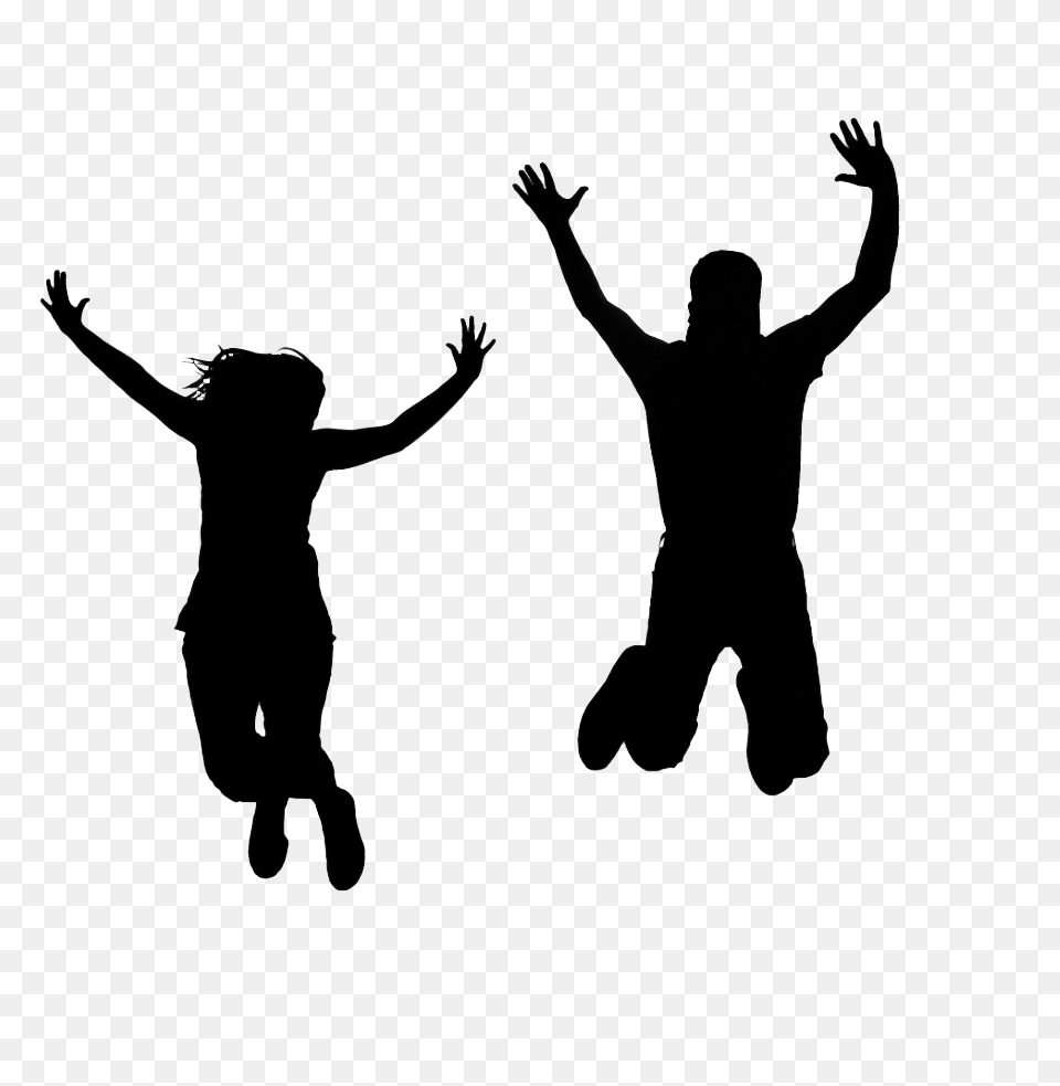 Silhouette Person Jumping Clip Art, Man, Male, Adult, Footwear Png Image