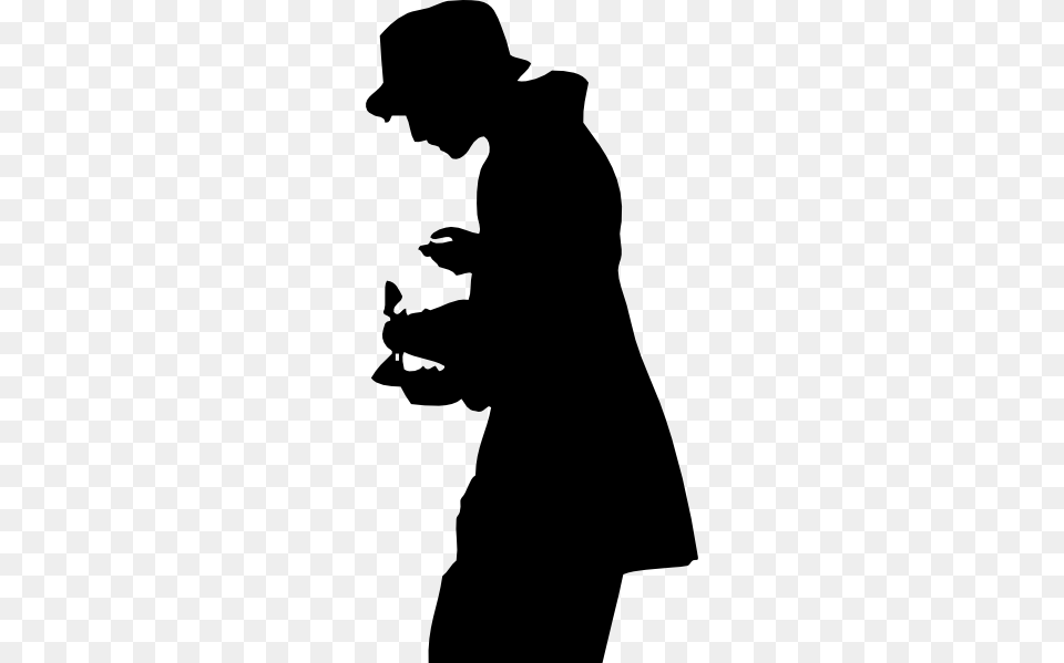 Silhouette Person With Hat Clip Arts For Web, Adult, Male, Man Free Transparent Png