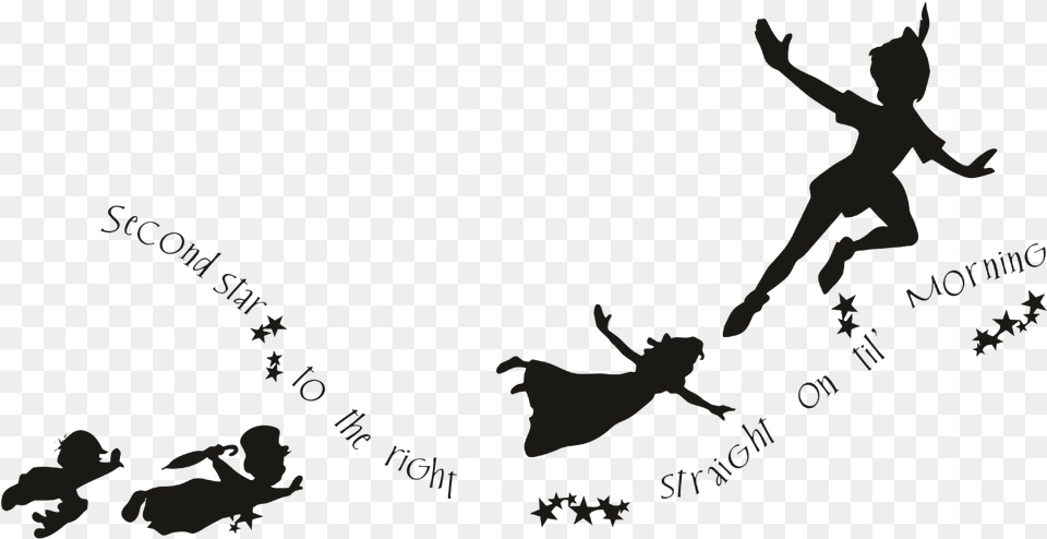 Silhouette Peter Pan, Animal, Antelope, Mammal, Wildlife Free Png