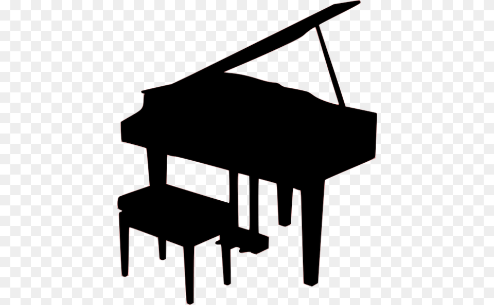 Silhouette Piano, Grand Piano, Keyboard, Musical Instrument, Bow Free Transparent Png