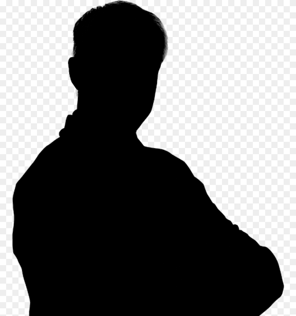 Silhouette Portrait Black Pixel Black Silhouette Portrait, Gray Free Png