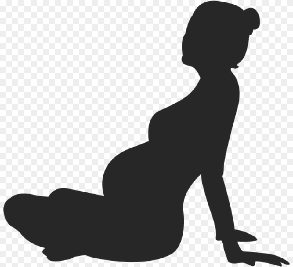 Silhouette Pregnant Woman Freetoedit Pregnant Woman Silhouette, Kneeling, Person, Baby Png