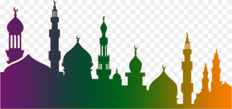Silhouette Quran Ramadan Illustration Church Islam Gambar Masjid Vector, Architecture, Building, Dome, Spire Free Png Download