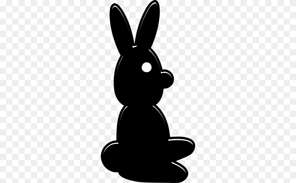 Silhouette Rabbit Clip Art, Stencil, Animal, Mammal, Baby Free Png