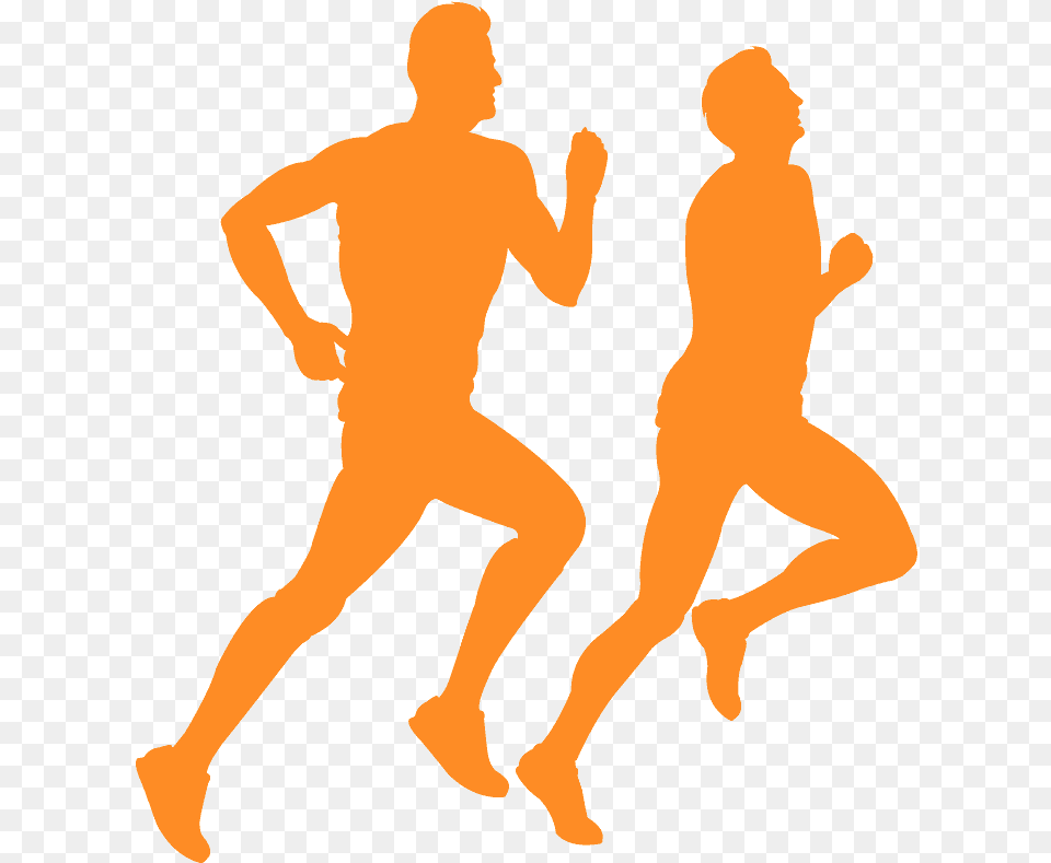 Silhouette Running, Adult, Person, Man, Male Png