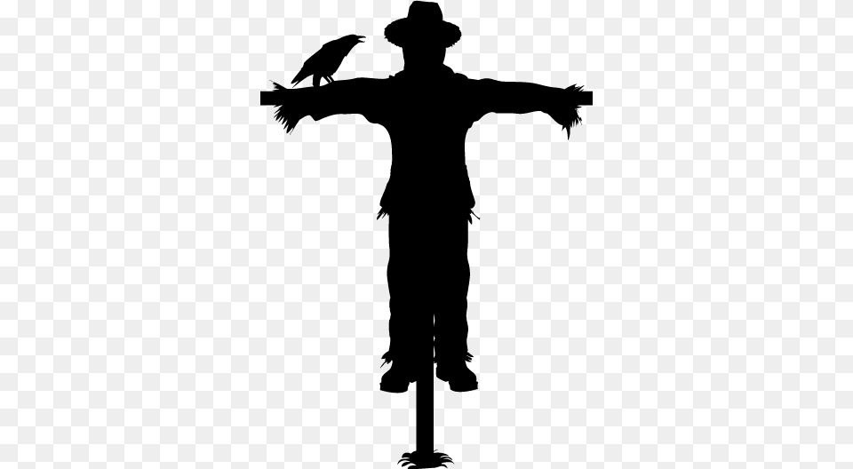 Silhouette Scarecrow Wall Sticker Wizard Of Oz Scarecrow Silhouette, Person, Man, Male, Adult Free Transparent Png