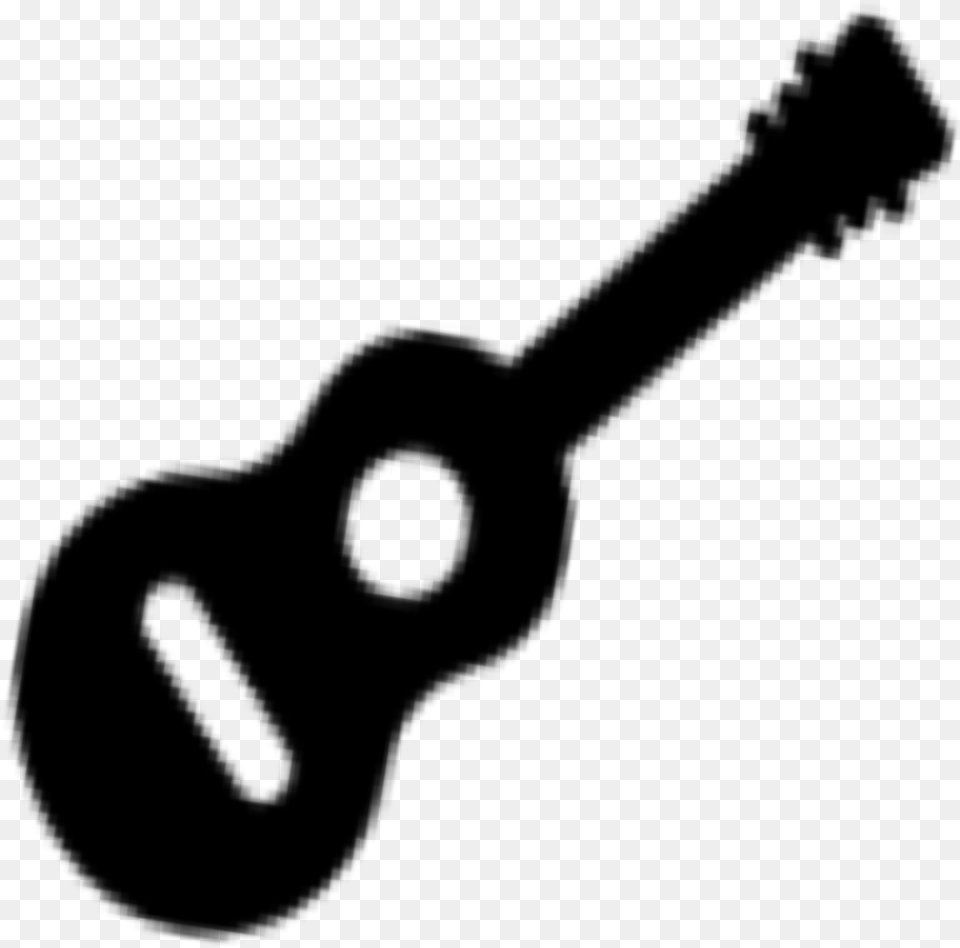 Silhouette Shadow Guitar Instrument Music Black Illustration, Gray Png Image