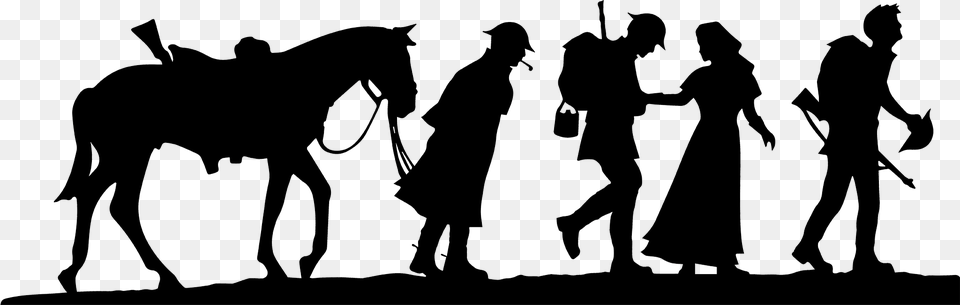 Silhouette Soldiers Design Ww1 Silhouettes, Adult, Person, Man, Woman Png