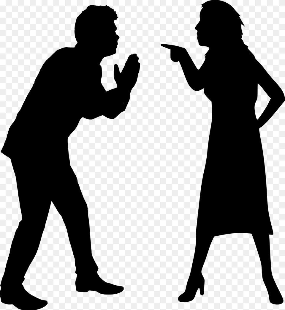 Silhouette Sorry Forgive Angry Apologize Apology Silhouette Of Two People Fighting, Gray Png Image