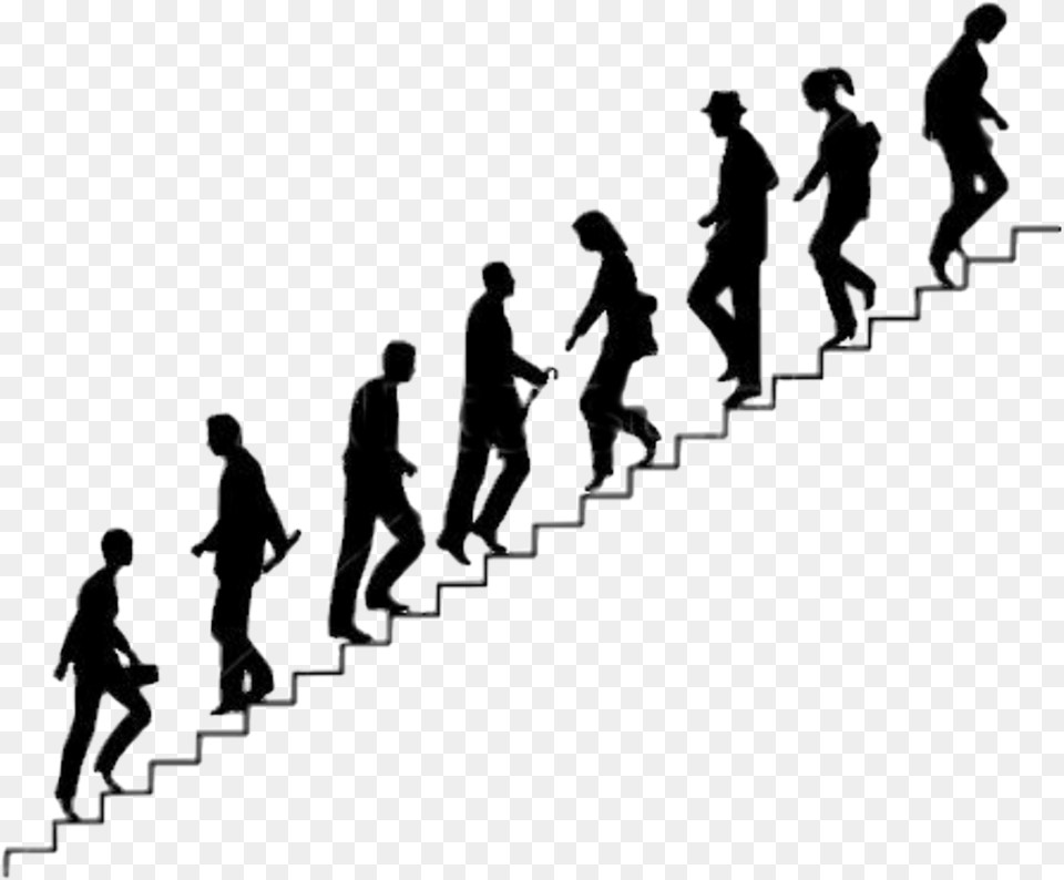 Silhouette Stair, Walking, Staircase, Person, Housing Png