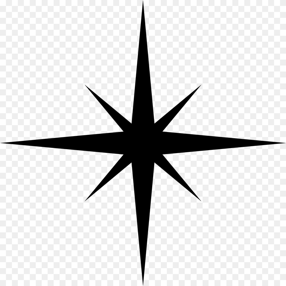 Silhouette Star Svg, Gray Free Transparent Png