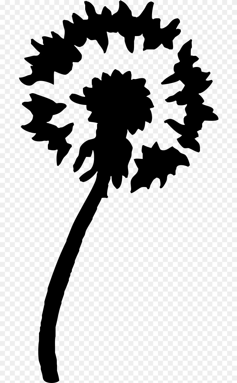 Silhouette Stencil Art Stencil, Flower, Plant, Person Png Image