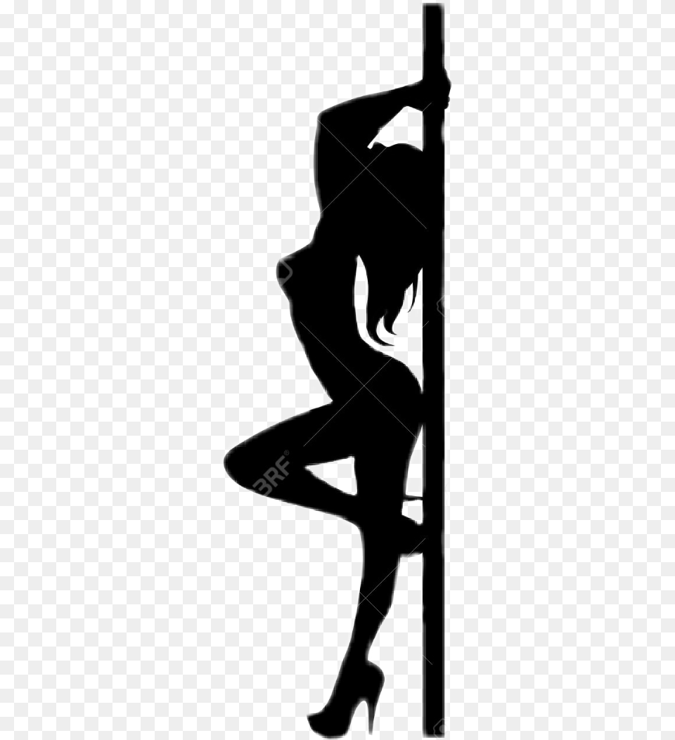 Silhouette Stripper Sexy Exotic Dancer Poledancer Exotic Dancer Silhouette, Person, Stencil Png Image