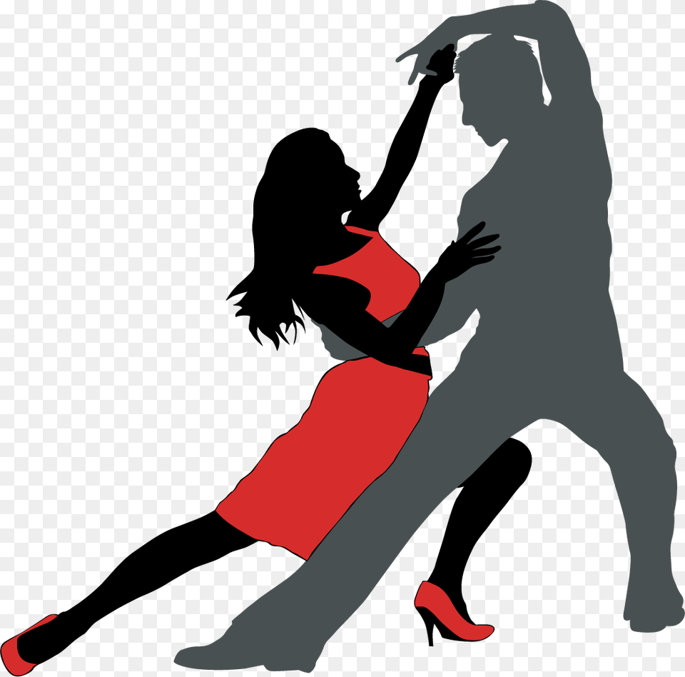 Silhouette Tango Dancing, Person, Dance Pose, Leisure Activities, Adult Png Image