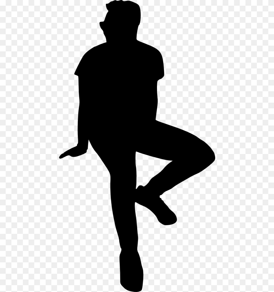Silhouette Transparent, Gray Free Png