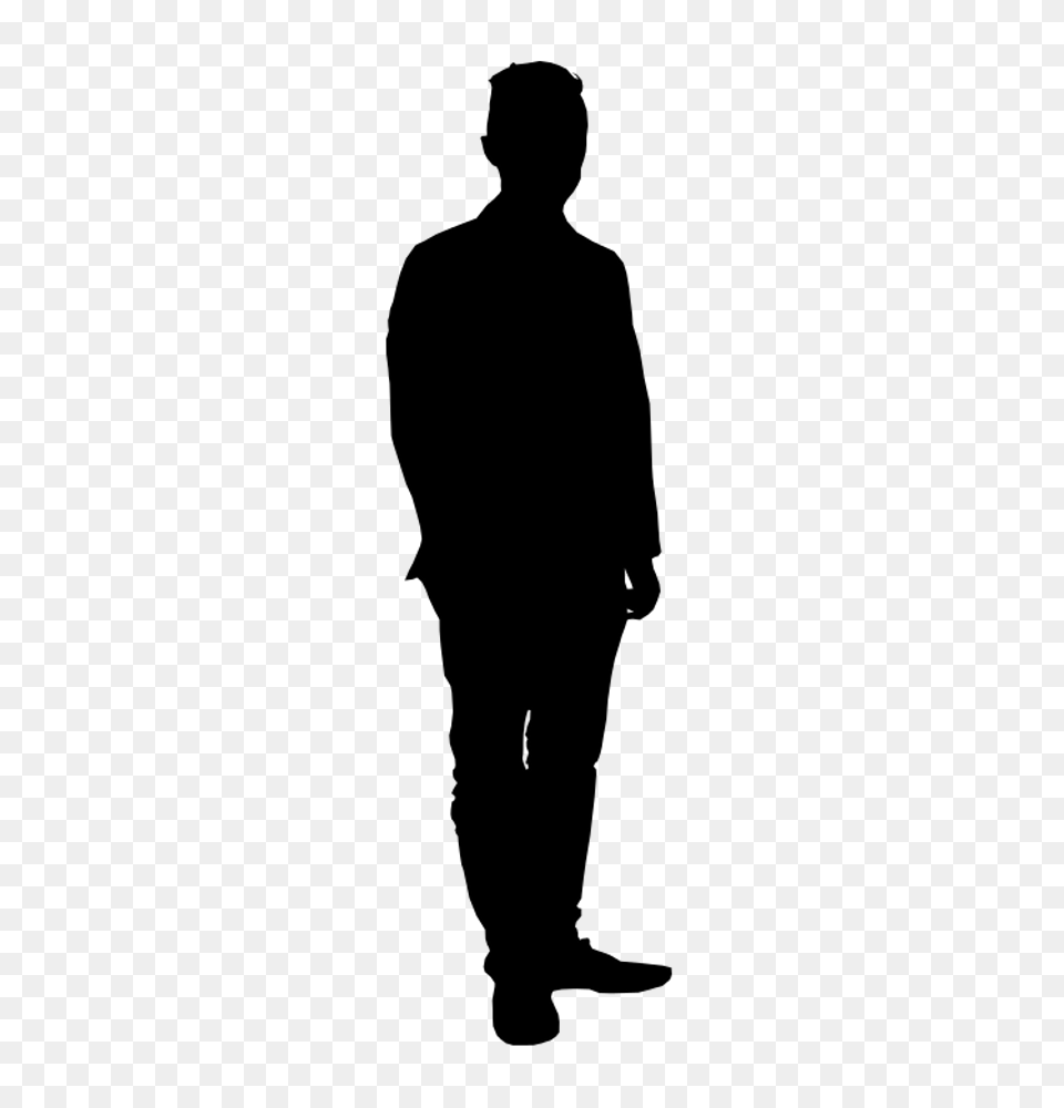 Silhouette Transparent Silhouette Images, Gray Png Image