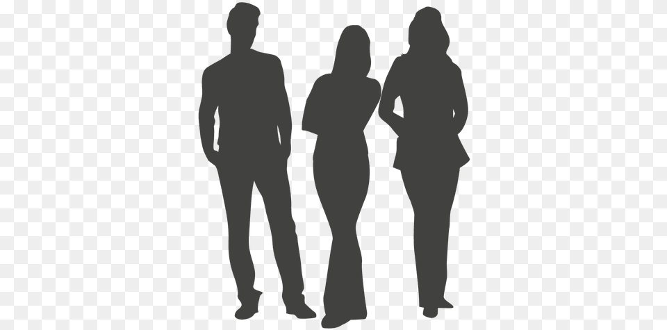 Silhouette Transparent Transparent 3 People Silhouette, Adult, Male, Man, Person Free Png