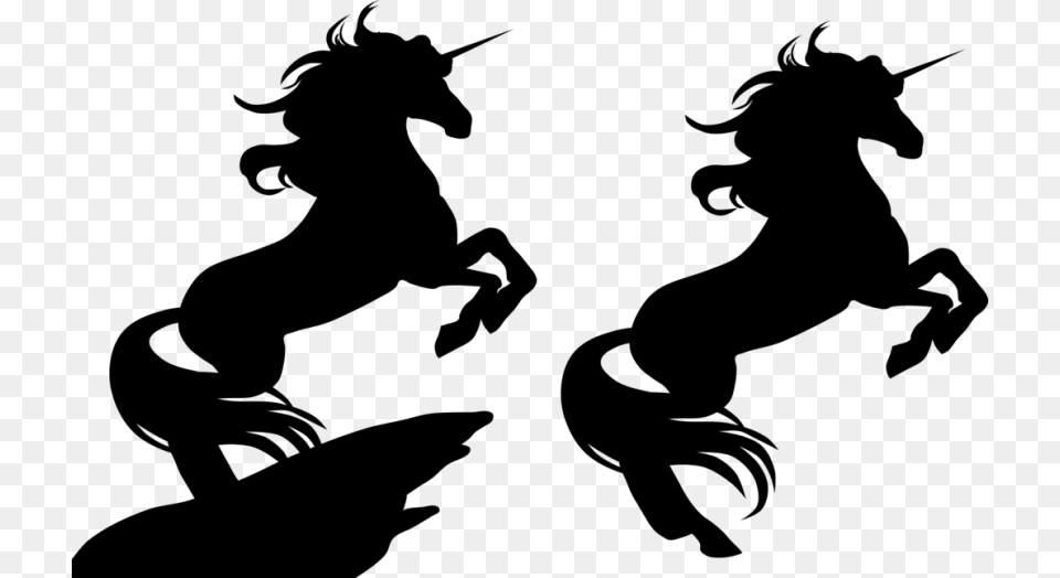 Silhouette Unicorn Computer Icons Clip Art Unicorn Clipart Black And White, Gray Free Png