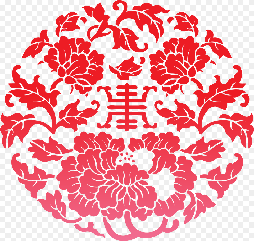 Silhouette Vector Download Chinese Flower Pattern, Art, Floral Design, Graphics, Plant Free Transparent Png