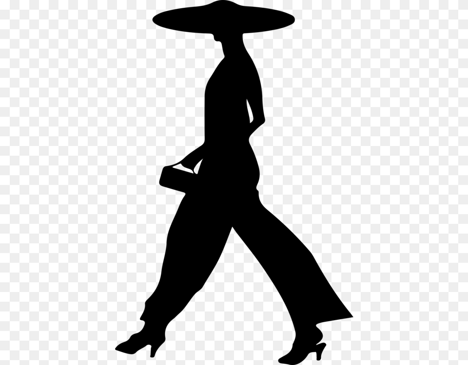 Silhouette Walking Can Stock Photo Woman, Gray Free Transparent Png