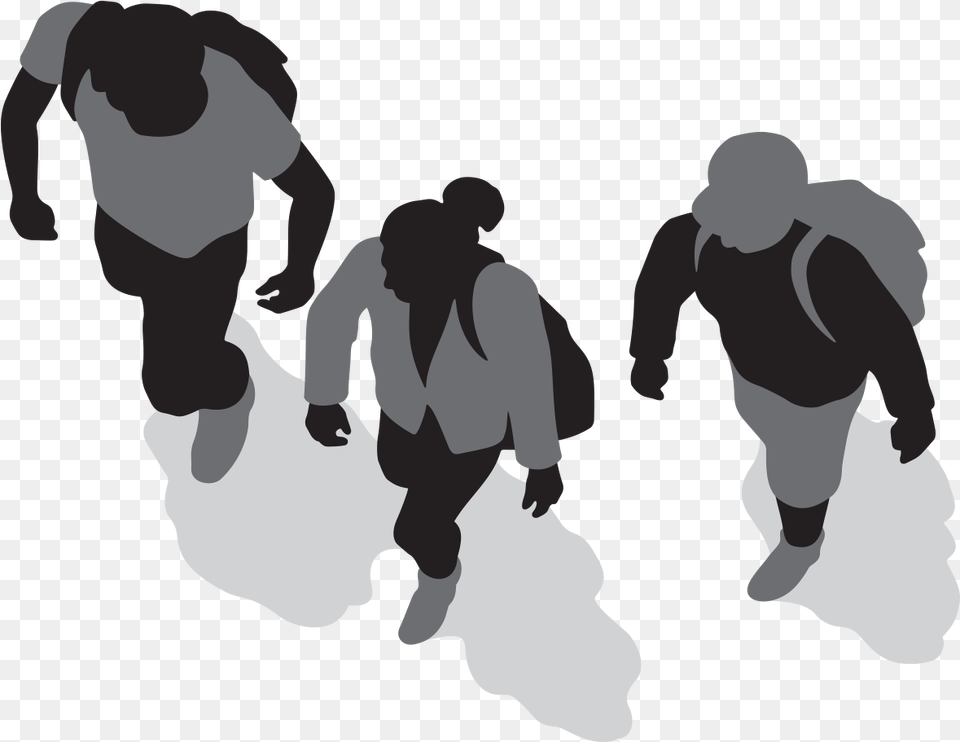 Silhouette Walking Drawing Sport Human Top View, Clothing, Shorts, Baby, Person Png Image