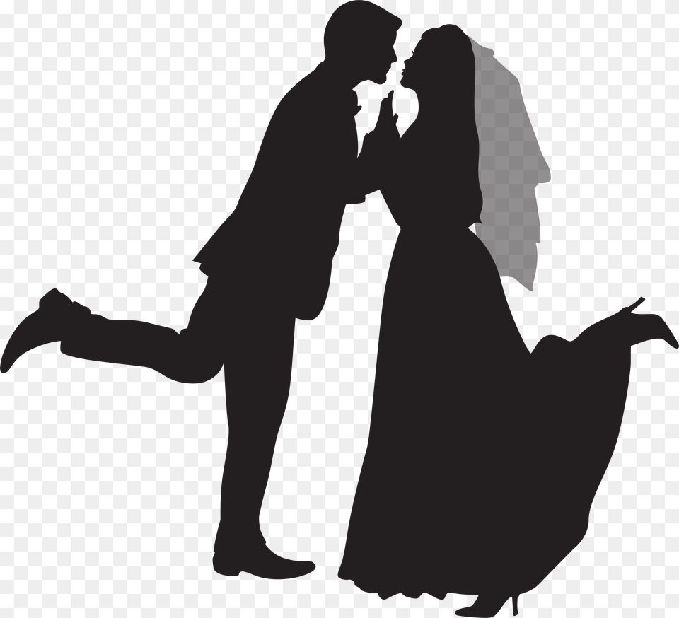 Silhouette Wedding Clip Art Gallery Yopriceville, Adult, Bride, Female, Person Png