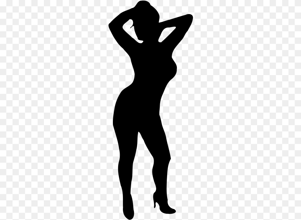 Silhouette Woman Clip Art Black Silhouette Women Clip Art, Gray Free Transparent Png