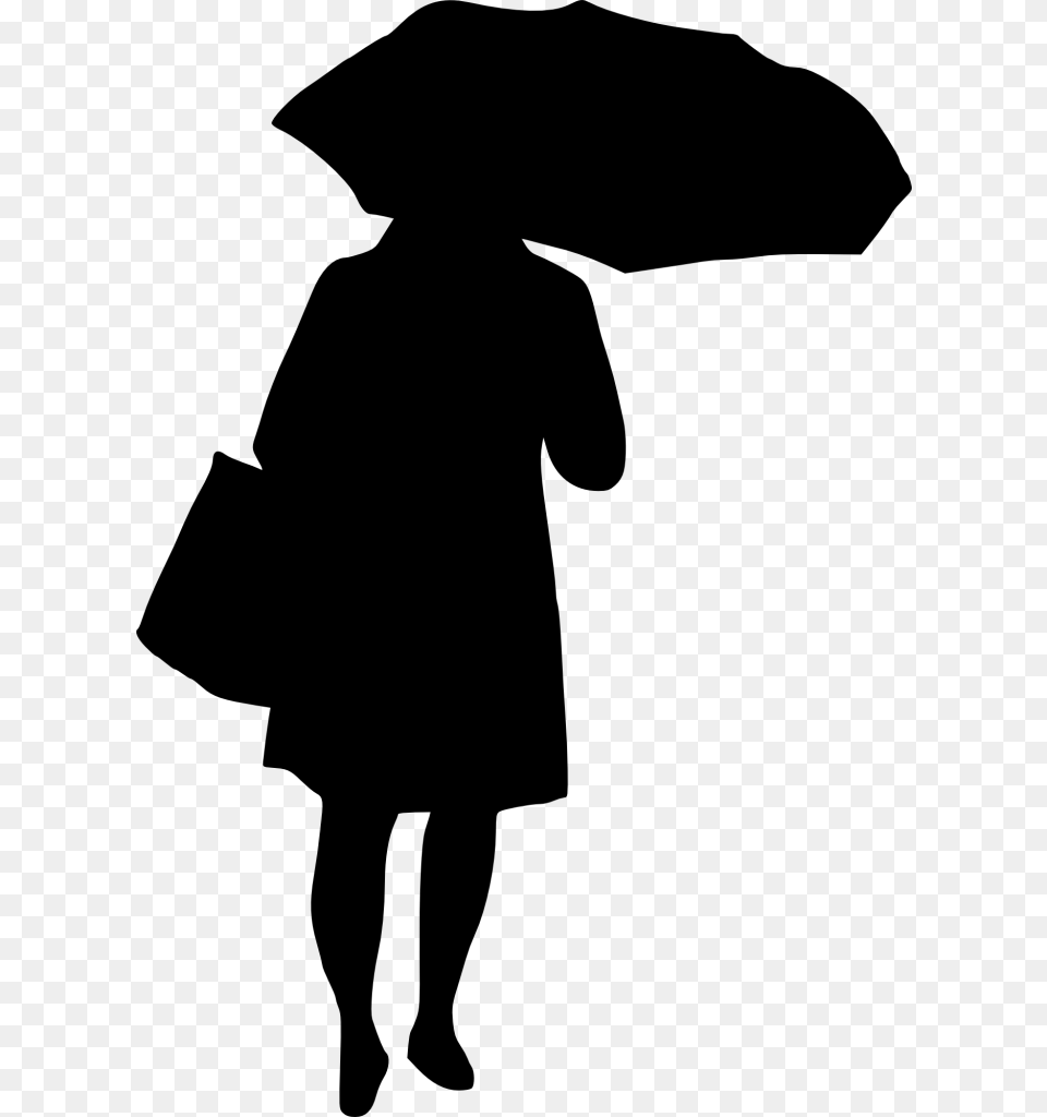 Silhouette Woman Clip Art Old Woman Silhouette, Gray Png Image