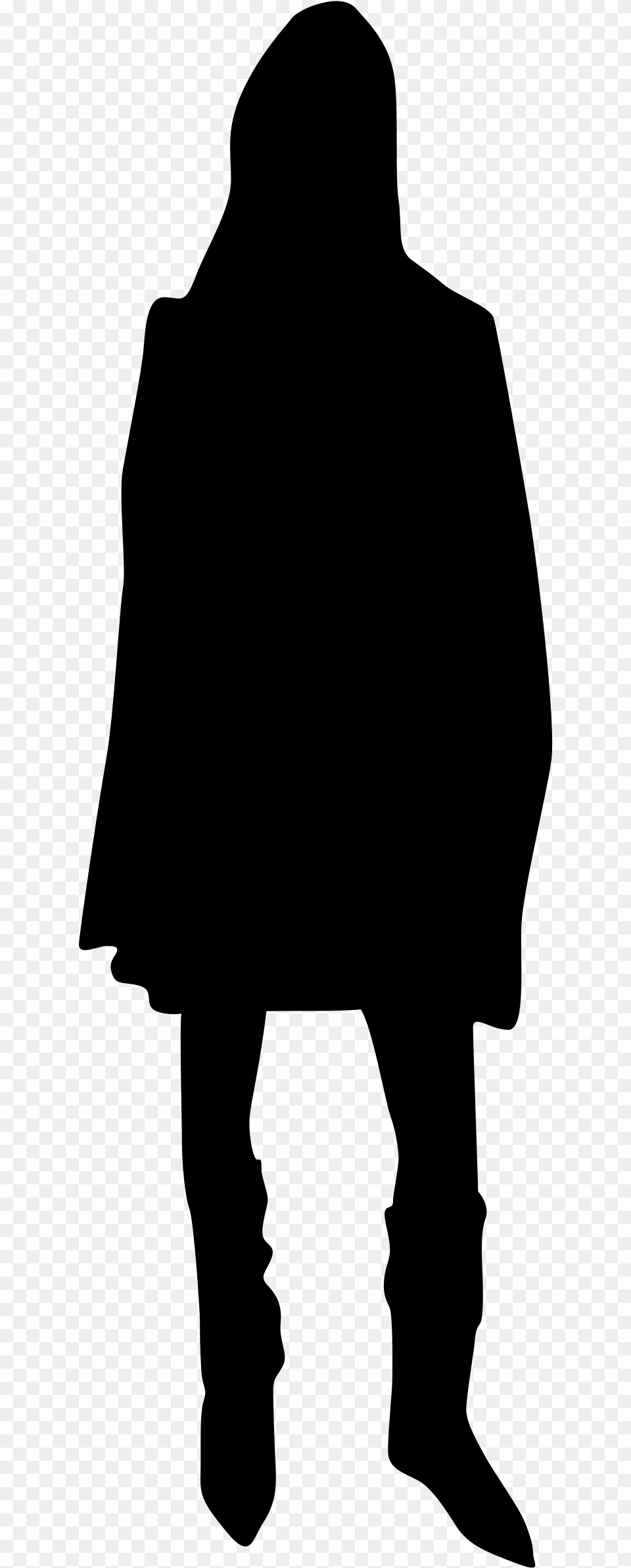 Silhouette Woman Clip Art Silhouette, Gray Free Transparent Png