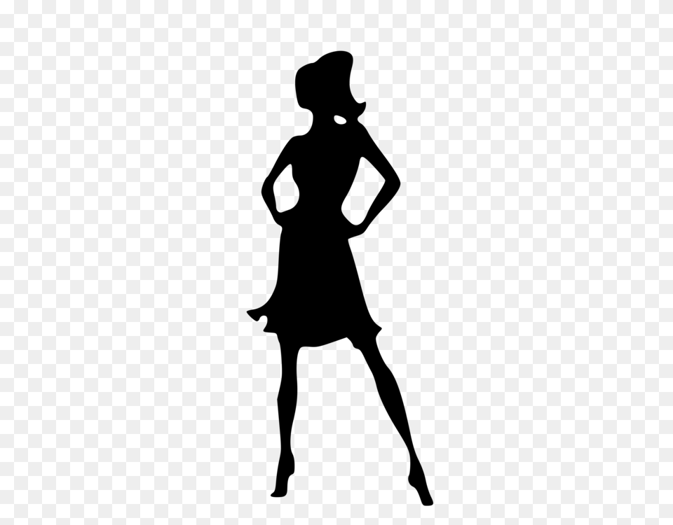 Silhouette Woman Female Drawing Download, Gray Png