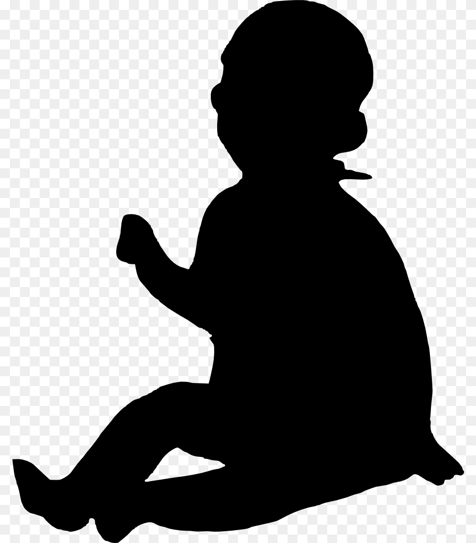 Silhouette Woman Photography Clip Art Baby Silhouette, Kneeling, Person, Head Png Image