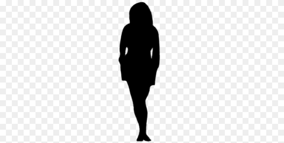 Silhouette Woman Standing Pose Black Vipshoutout Beanie, Gray Free Png Download