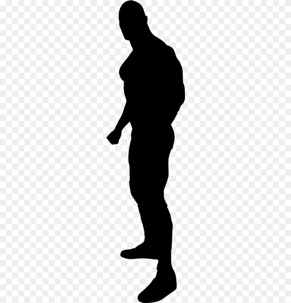 Silhouette Wrestling The Rock Silhouette Wrestler, Gray Free Png