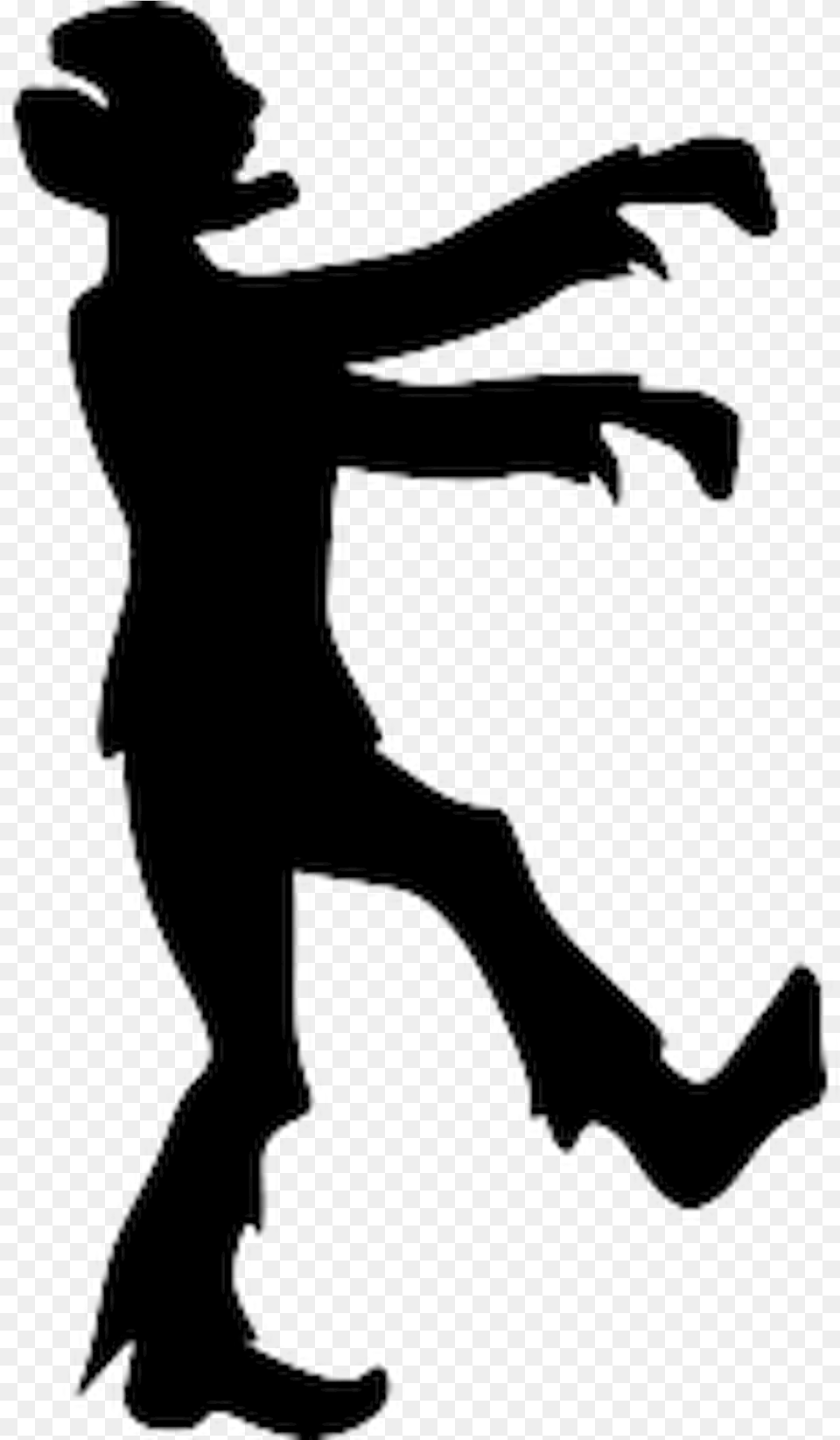 Silhouette Zombie, Dancing, Leisure Activities, Person, Stencil Png