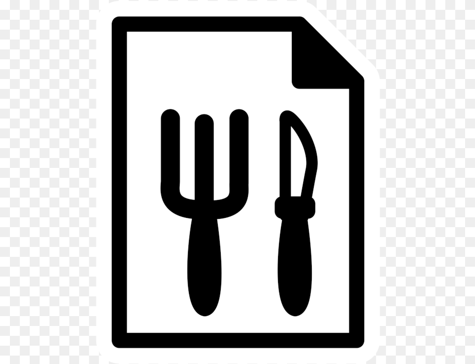 Silhouetteareatext, Cutlery, Fork, Sign, Symbol Png Image