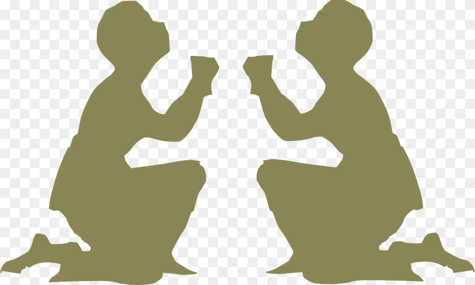 Silhouettegesture People Praying Together Clipart, Kneeling, Person, Baby Free Png