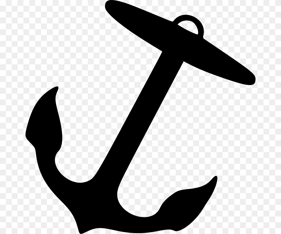 Silhouettemonochrome Photographyartwork Ship Anchor Clip Art, Gray Png